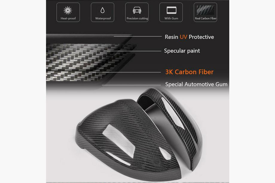 Audi A4 B9 2015-2024 Capace Oglinzi Inlocuire Style (Carbon) V1 Foto 5