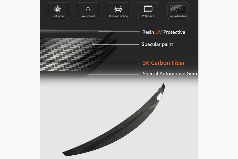 Audi A4 B9 2015-2024 Eleron V1 (pentru Sedan, Carbon) Foto 3