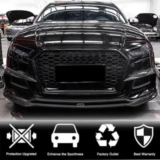Ornamente proiectoare de ceata V2 (pentru S-Line Sedan 2015-2019, Carbon) foto 2