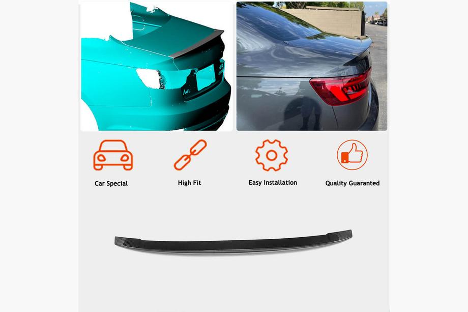 Audi A4 B9 2015-2024 Spoiler (pentru SD, Plastic) Foto 3