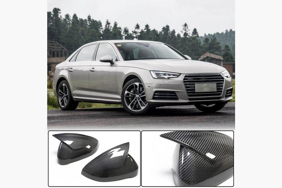 Audi A4 B9 2015-2024 Capace Oglinzi Pereche LHD Inlocuire (Carbon) V2 Foto 1