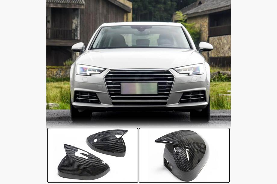 Audi A4 B9 2015-2024 Capace Oglinzi Pereche LHD Inlocuire (Carbon) V2 Foto 2