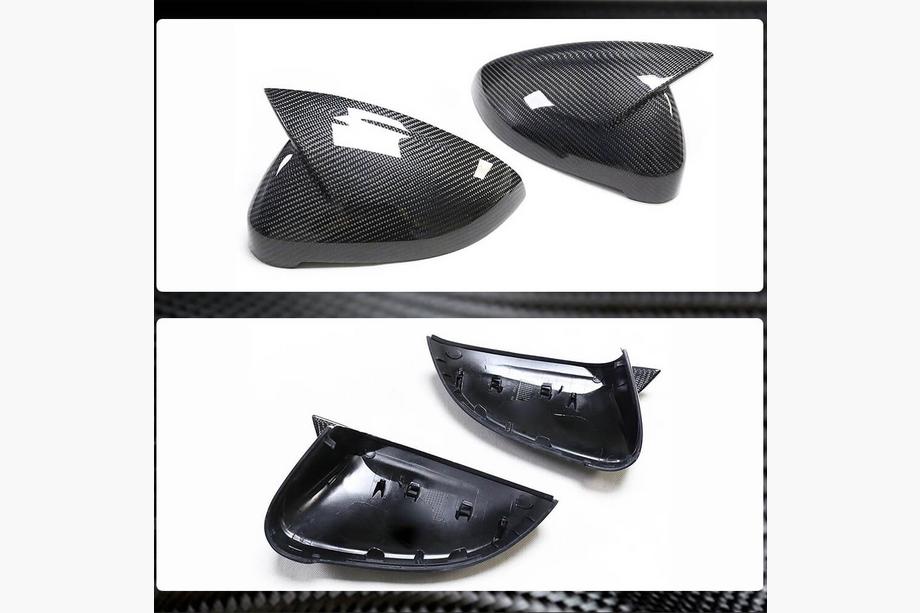 Audi A4 B9 2015-2024 Capace Oglinzi Pereche LHD Inlocuire (Carbon) V2 Foto 6