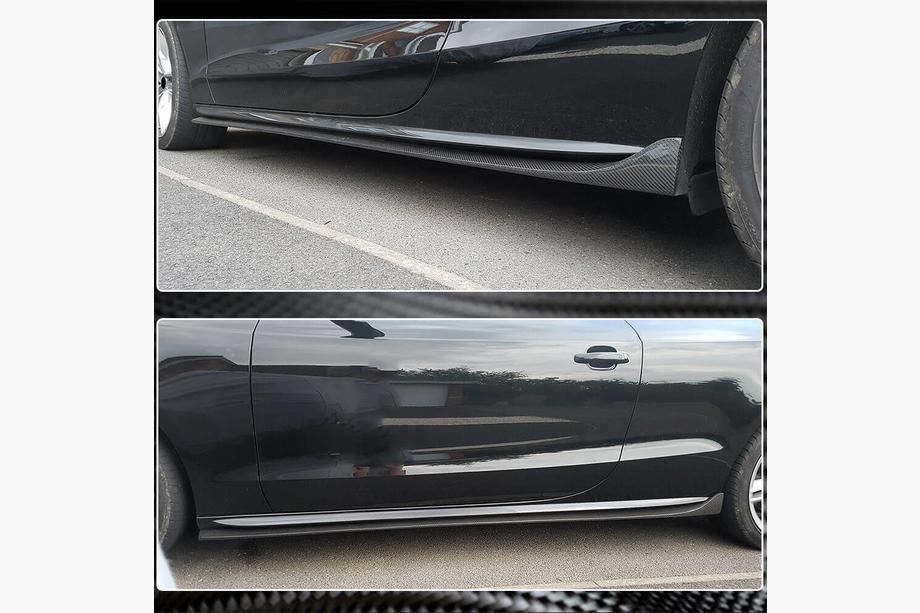 Audi A5 2007-2015 Praguri Laterale (Coupe/Cabriolet, Carbon) Foto 4