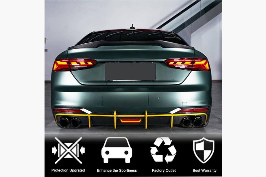 Audi A5 2016-2025 Spoiler V4 (pentru Sportback, Plastic) Foto 2