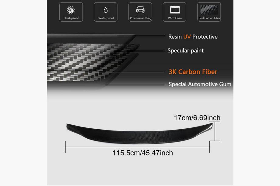 Audi A6 C6 2004-2011 Spoiler V2 (Carbon) Foto 5