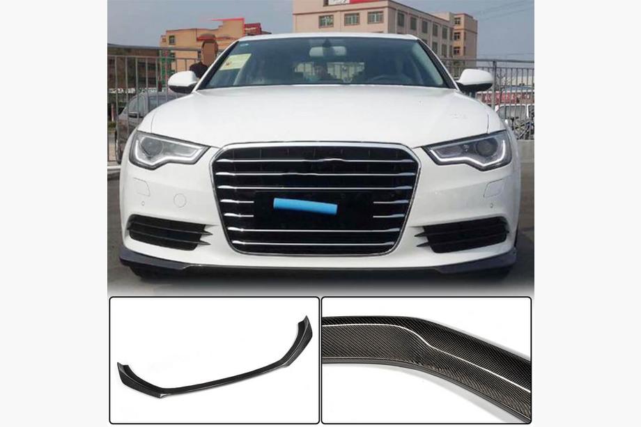 Audi A6 C7 2011-2017 Lip Bara Fata Carbon (pentru Base 2012-2015) Image