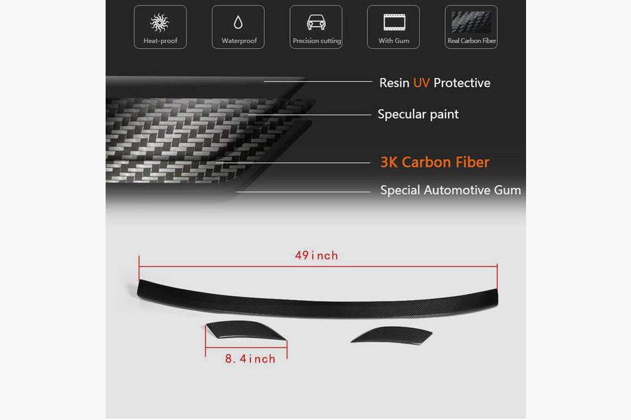 Audi A6 C7 2011–2018 Spoiler Lip V4 (Carbon) Foto 5