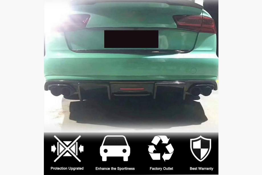 Audi A6 C7 2011–2018 Difuzor bara spate Carbon (pentru Base 2014-2018) Foto 2