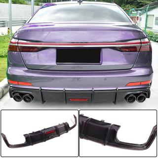Difuzor spate bara (pentru Base Sedan 2018-2023, Carbon) foto 1