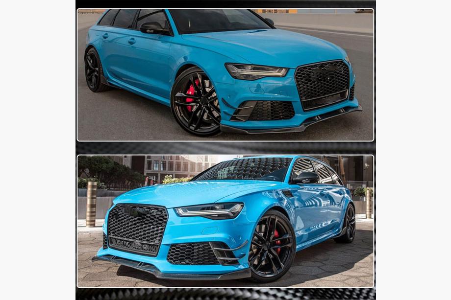 Audi A6 C7 2011-2017 Capace bara fata (pentru RS6, 4 buc, Carbon) Foto 3