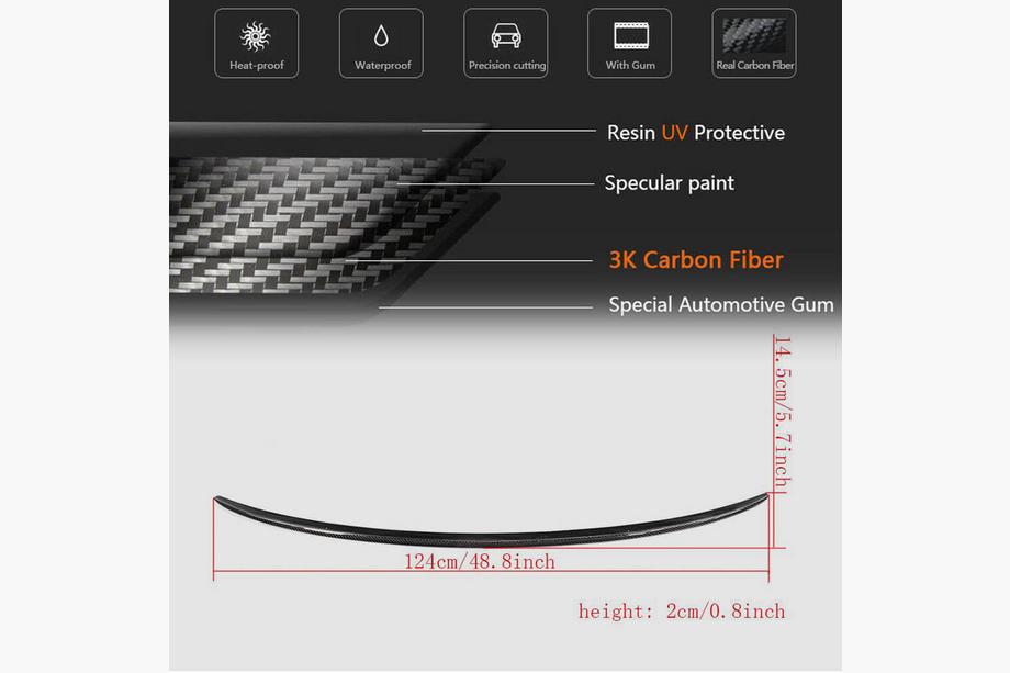 Audi A6 C7 2011–2018 Spoiler Lip V3 (Carbon) Foto 5
