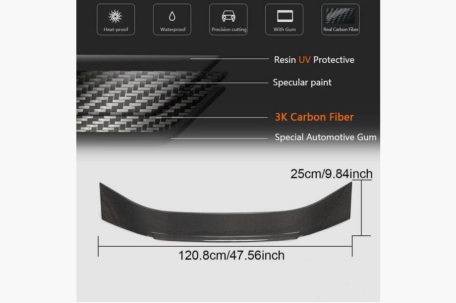 Audi A7 2018- Spoiler V2 (Carbon) Foto 6