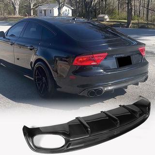 Difuzor bara spate V2 (pentru S-Line, 2010-2014, Carbon) foto 1