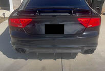 Audi A7 2010-2018 Difuzor Bara Spate V1 (pentru S-Line, 2010-2014, Plastic) foto 6