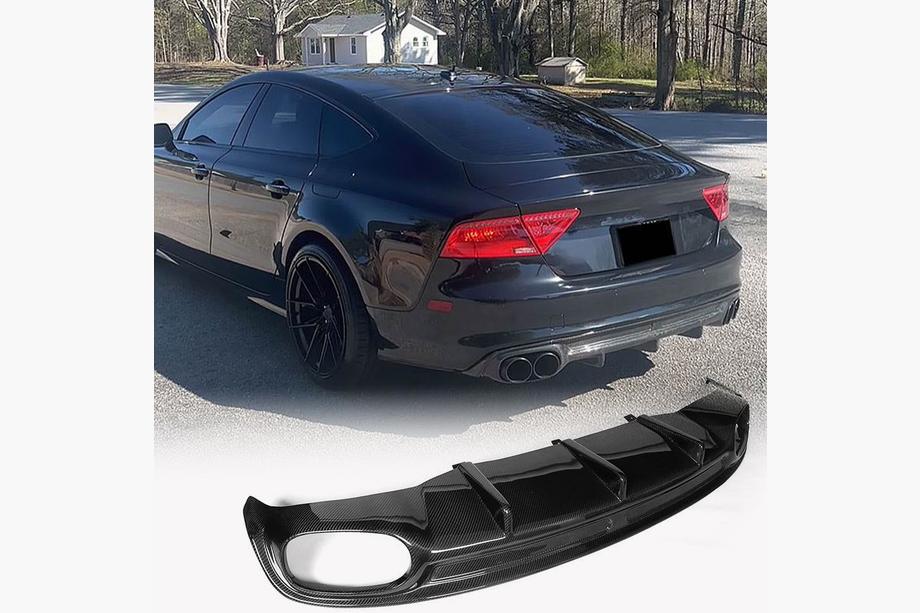 Audi A7 2010-2018 Difuzor Bara Spate V1 (pentru S-Line, 2010-2014, Plastic) Image
