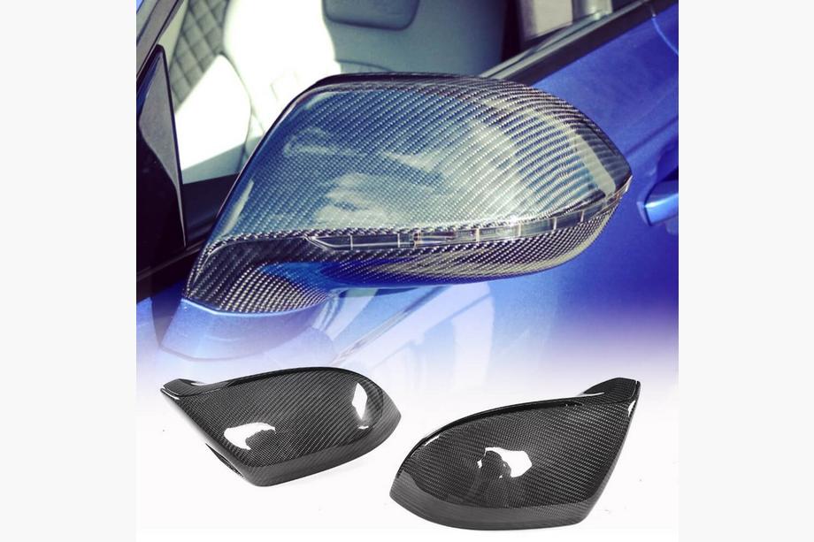 Audi A7 2010-2018 Inlocuire Capace Oglinzi Laterale Pereche (Carbon) V2 Foto 1