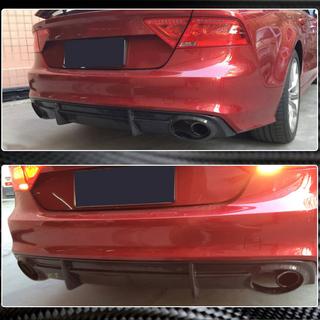 Difuzor bara spate V3 (pentru S-Line, 2010-2014, Carbon) foto 3