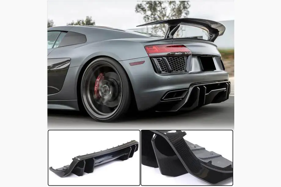 Audi R8 2015- Difuzor bara spate V1 (2015-2020, Carbon) Image