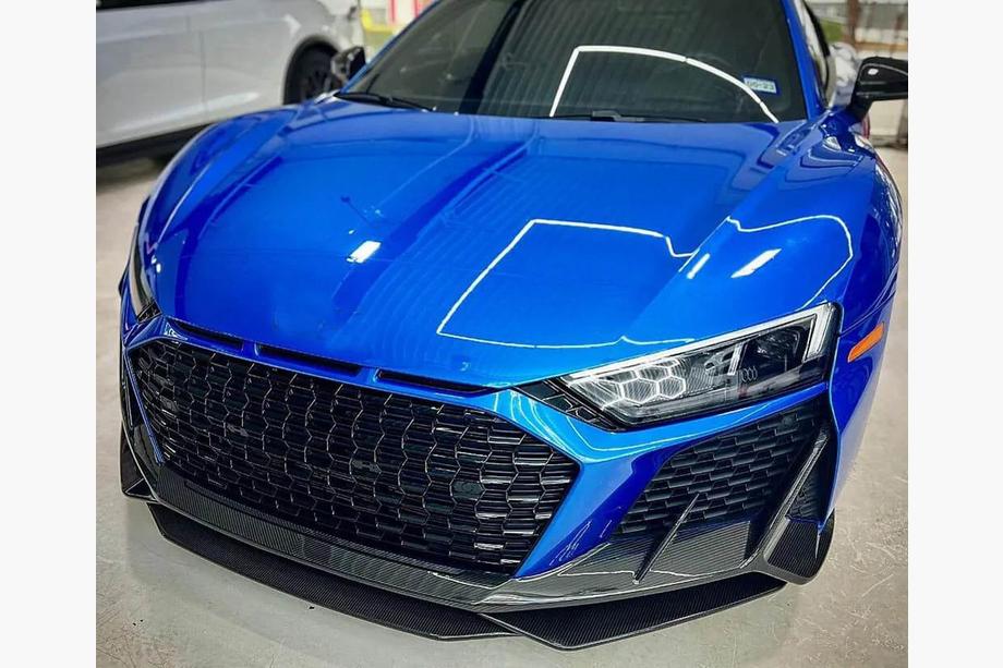 Audi R8 2015- Prelungire bara fata Lip V1 (Carbon) Foto 3