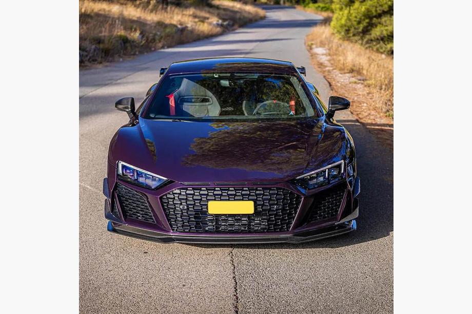 Audi R8 2015- Prelungire Bara Fata Lip V2 (2023+, Carbon) Foto 2