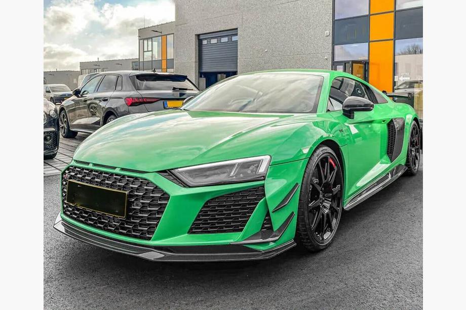 Audi R8 2015- Prelungire Bara Fata Lip V2 (2023+, Carbon) Foto 4