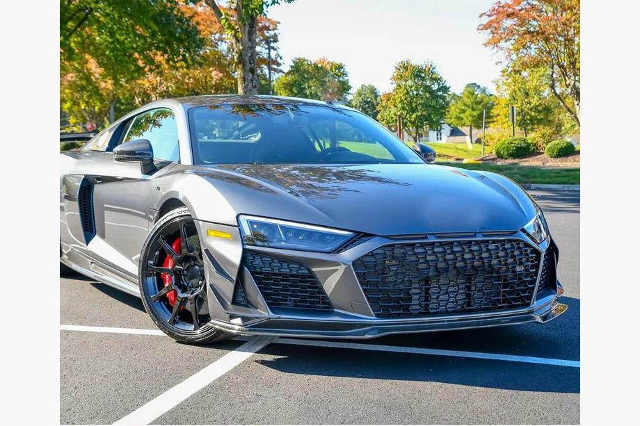 Audi R8 2015- Prelungire Bara Fata Lip V2 (2023+, Carbon) Foto 6