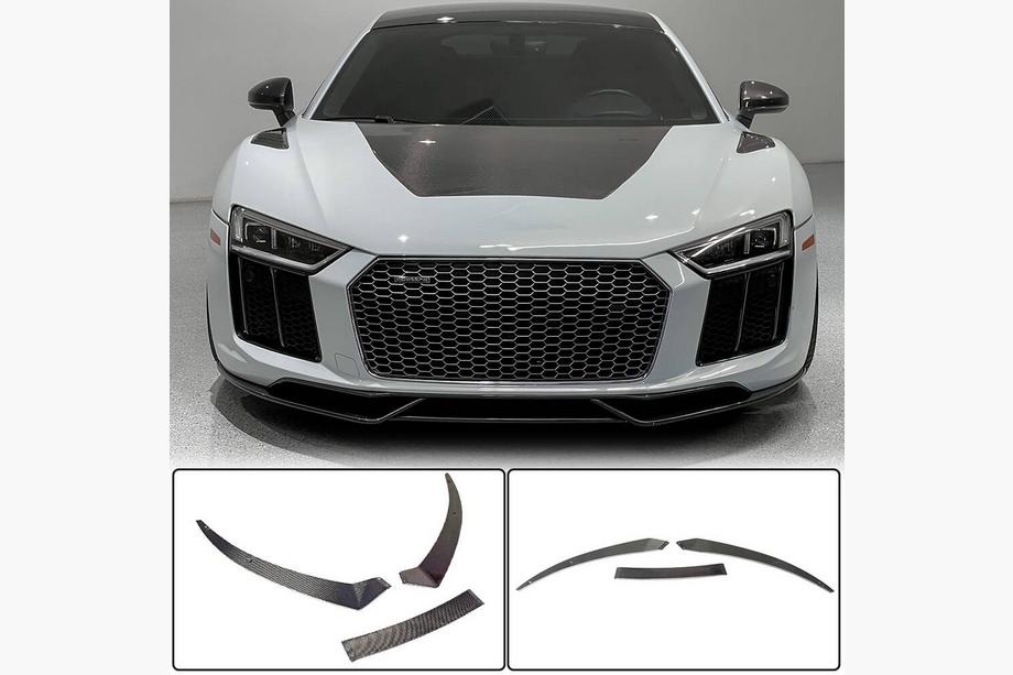 Audi R8 2015- Prelungire bara fata Lip V1 (2015-2020, Carbon) Image