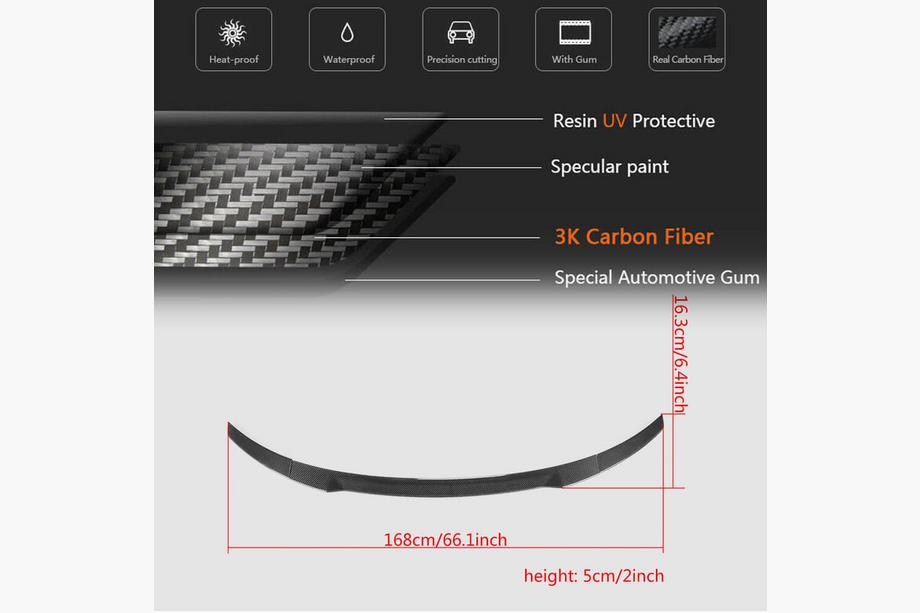 Audi R8 2006-2015 Spoiler V2 (Carbon) Foto 7