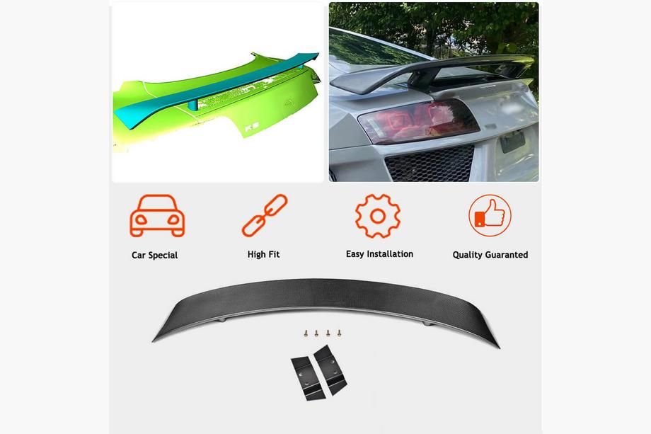Audi R8 2006-2015 Spoiler V1 (Carbon) Foto 3