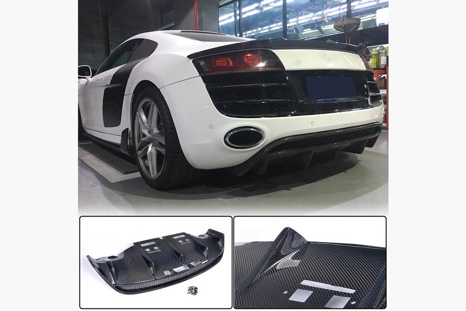 Audi R8 2006-2015 Difuzor Bara Spate (Carbon) Foto 1