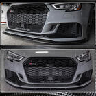 Audi A3 2012-2020 Prelungiri lip spoiler bara fata V5 (pentru RS3 Sedan 2017-2020, Carbon) foto 4