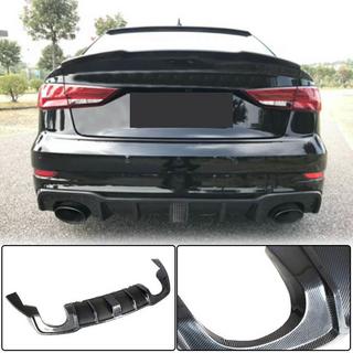 Difuzor bara spate cu stop LED V2 (pentru RS3 2017-2019, Carbon) Audi A3 2012-2020 foto 1