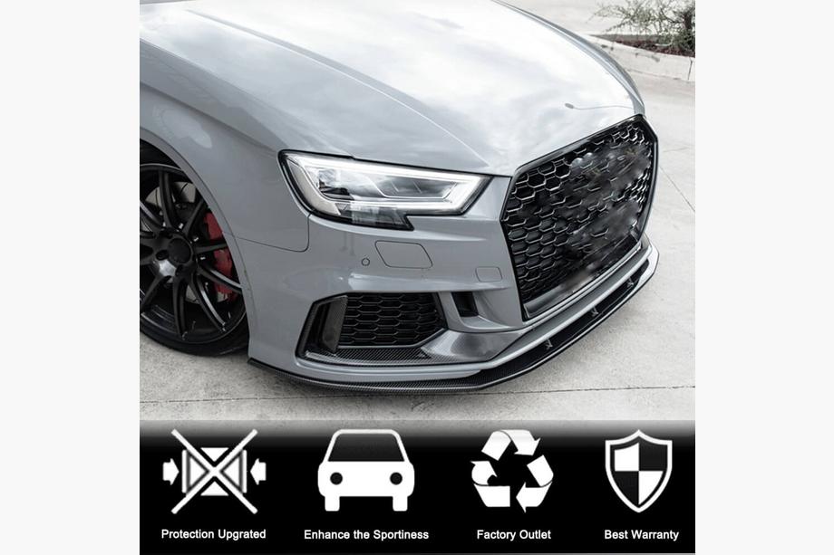Audi A3 2012-2020 Prelungiri bara fata V1 (pentru RS3 Sedan 2017-2020, Carbon) Foto 3