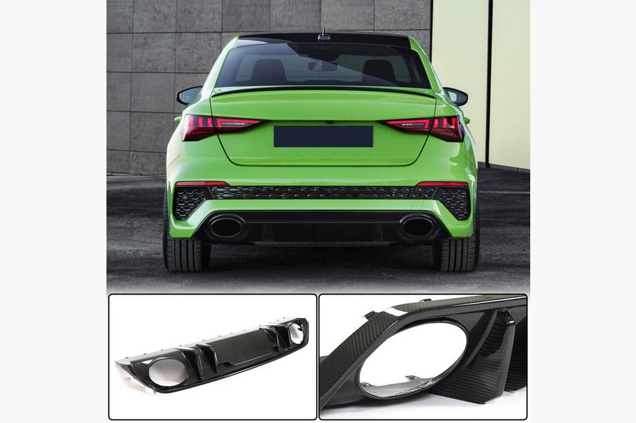 Audi A3 2020- Difuzor bara spate (pentru RS Sedan, carbon) Image