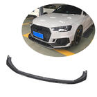 Audi A4 B9 2015-2024 Lip Bara Fata V1 pentru RS4 Avant 2019-2021 Carbon foto 1