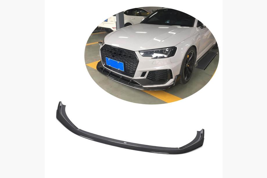 Audi A4 B9 2015-2024 Lip Bara Fata V1 pentru RS4 Avant 2019-2021 Carbon Image