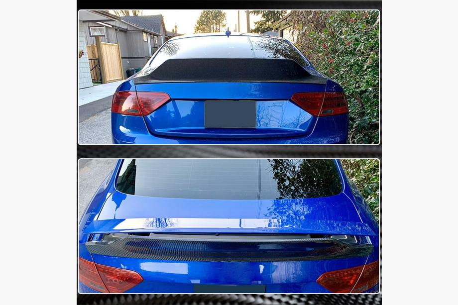 Audi A5 2007-2015 Spoiler V3 (pentru Coupe, Carbon) Foto 5