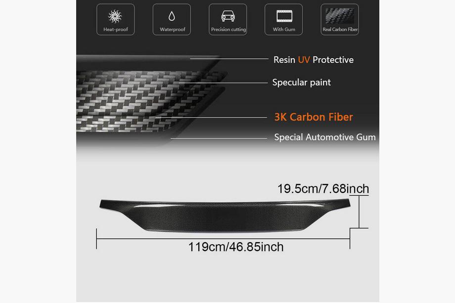 Audi A5 2007-2015 Spoiler V3 (pentru Coupe, Carbon) Foto 6
