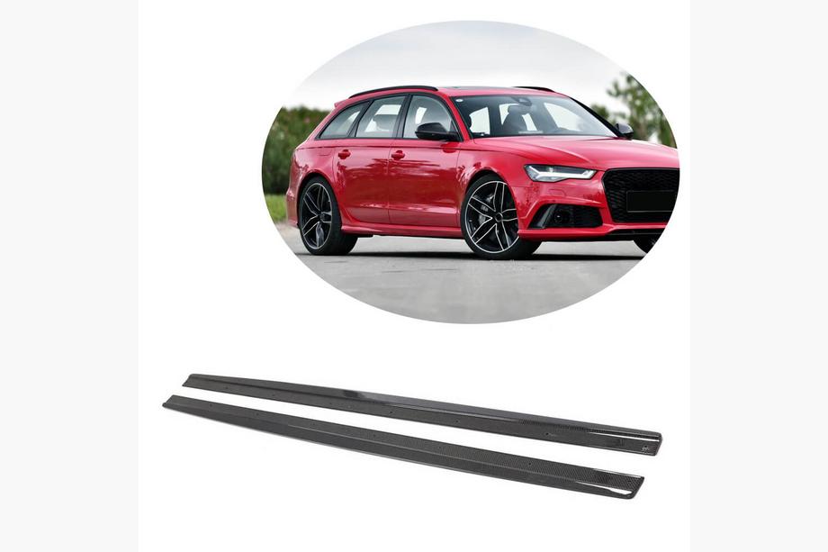Audi A6 C7 2011-2017 Praguri Laterale Carbon (pentru RS6 Avant 2013-2016) Image
