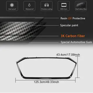 Rama grila radiator (pentru RS6, carbon) Audi A6 C8 2018–2025 foto 4
