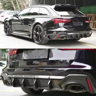 Difuzor Spate Bara (pentru RS6, Carbon) Audi A6 C8 2018–2025 foto 2