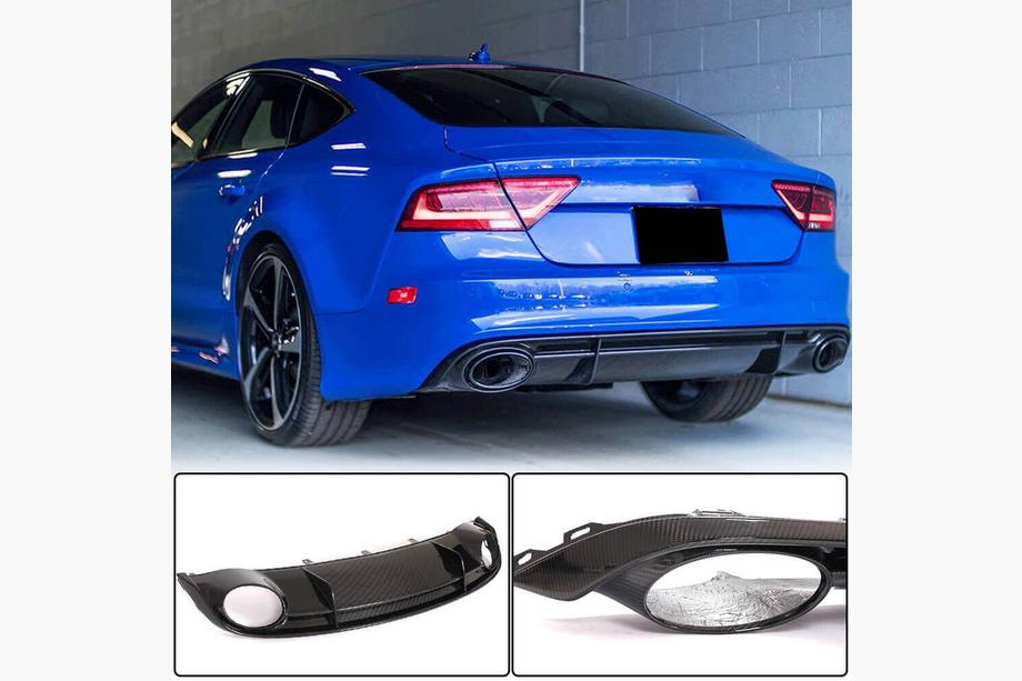 Audi A7 2010-2018 Difuzor Spate Bara (Carbon) Image