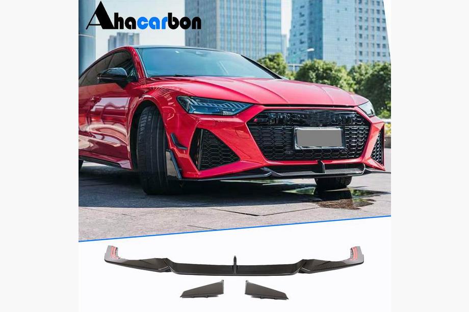 Audi A7 2018- Lip Bara Fata V2 (pentru RS7, Carbon Uscat) Image