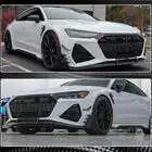 Audi A7 2018- Lip Bara Fata V1 (pentru RS7 2018-2022, Carbon Uscat) foto 5