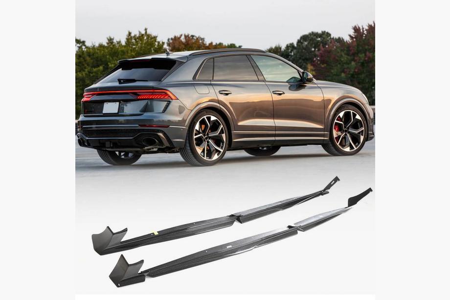 Audi Q8 2018- Praguri Laterale (Carbon) Foto 1