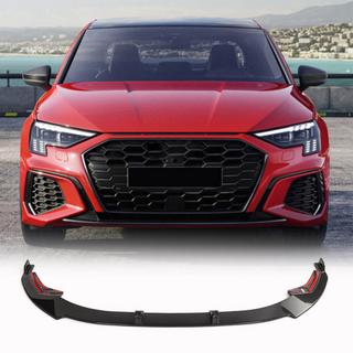 Prelungire lip pentru bara fata (pentru S-Line Sedan 2020-2023, carbon) foto 1