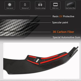 Prelungire lip pentru bara fata (pentru S-Line Sedan 2020-2023, carbon) foto 4