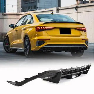 Difuzor bara spate V1 (pentru S-Line Sedan 2020-2023, Carbon) foto 1
