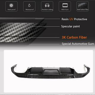 Difuzor bara spate V1 (pentru S-Line Sedan 2020-2023, Carbon) foto 3